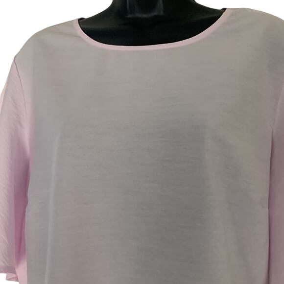 A New Day Light Pink Flare Sleeve Blouse, Sz XXL - Picture 2 of 5